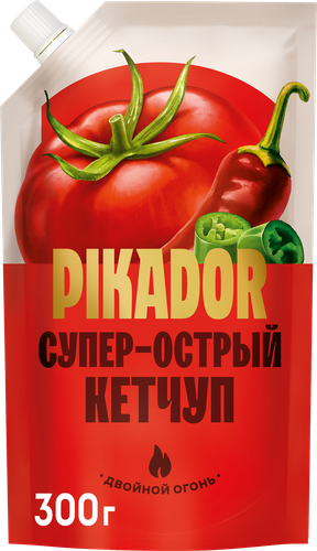 Кетчуп PIKADOR Супер-острый 1-я категория, 300г, фото