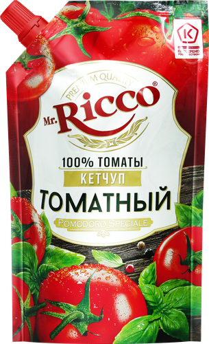 Кетчуп MR.RICCO Pomodoro Speciale Томатный, 300г, крупный план