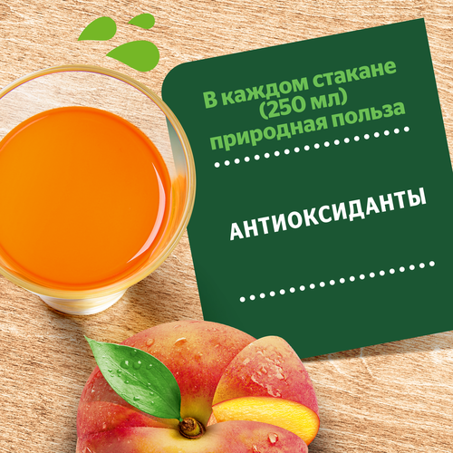 Напиток сокосодержащий ДОБРЫЙ Персик, яблоко, 1л, крупный план