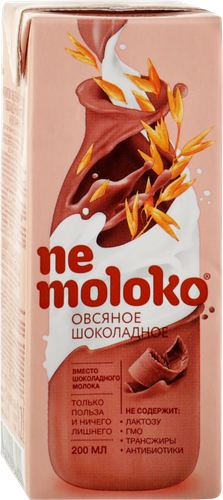 Напиток овсяный NEMOLOKO Шоколадный, 200мл, картинка