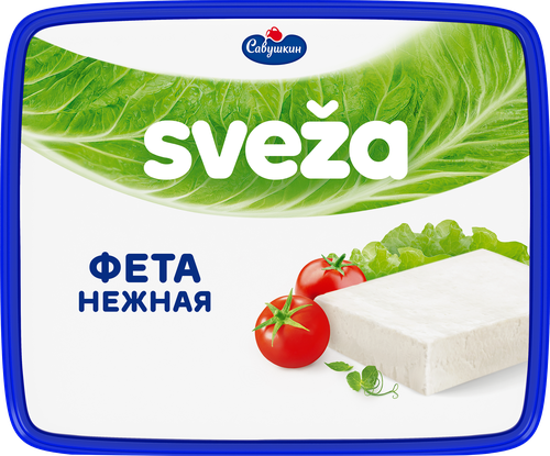 Сыр рассольный SVEZA Фета Нежная 45%, без змж, 250г, картинка