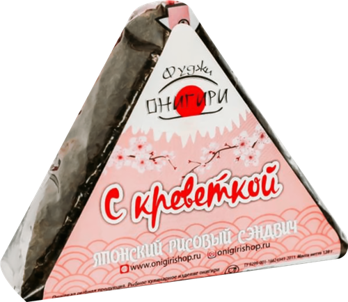 Онигири ФУДЖИ с креветкой, 120г, фотография