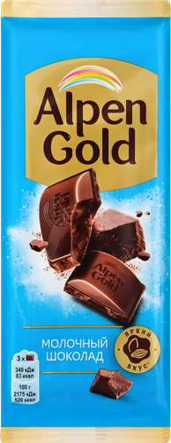 Шоколад молочный ALPEN GOLD, 80г, фото