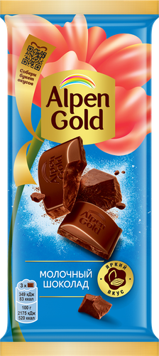 Шоколад молочный ALPEN GOLD, 80г, фото
