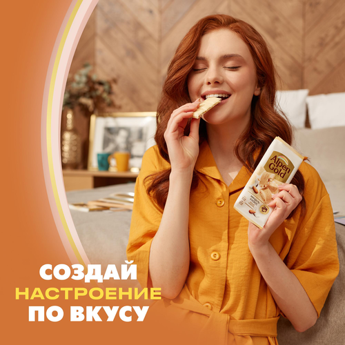 Шоколад белый ALPEN GOLD с миндалем и кокосом, 80г, детальное фото