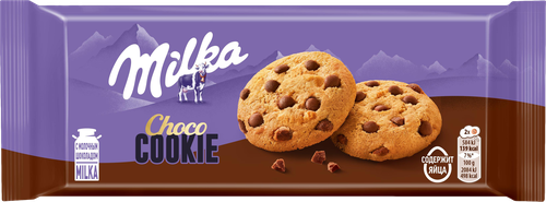 Печенье MILKA с кусочками молочного шоколада, 126г, фото
