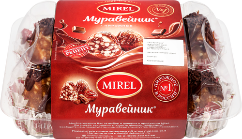 Пирожное Муравейник 340гр. Мирэль, вид