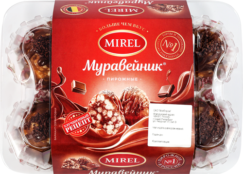 Пирожное Муравейник 340гр. Мирэль, крупный план