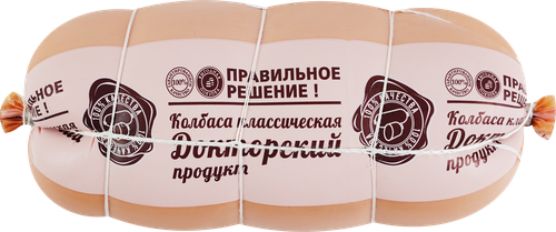 Колбаса вареная ПРАВИЛЬНОЕ РЕШЕНИЕ Классическая куриная, 2-й сорт, 900г, изображение