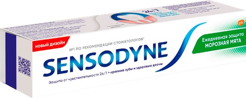 Зубная паста SENSODYNE Ежедневная защита Морозная мята, 65г, фотография