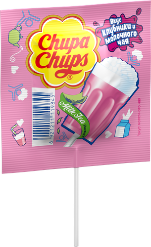Карамель CHUPA CHUPS Milk Foam Tea, 15г, фотография