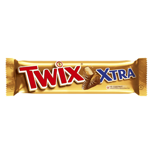 Батончик TWIX Xtra с карамелью и печеньем, 82г, фотография