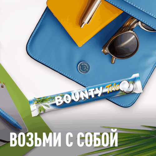 Батончик BOUNTY Трио, 82,5г, картинка