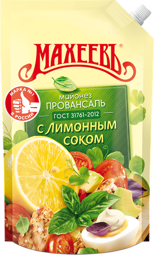 Майонез МАХЕЕВЪ Провансаль с лимонным соком 50,5%, 770г, детальное фото