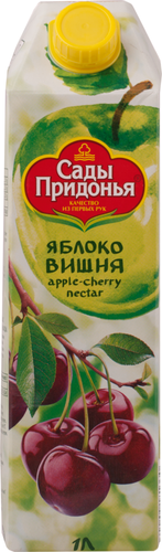 Нектар САДЫ ПРИДОНЬЯ Яблоко, вишня, 1л, фотография