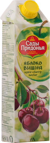 Нектар САДЫ ПРИДОНЬЯ Яблоко, вишня, 1л, детальное фото