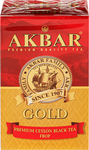 Чай черный AKBAR Цейлонский Голд листовой, 100г, вид