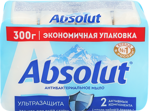 Туалетное мыло ABSOLUT FitoGuard с экстрактом алоэ, 300г, фото