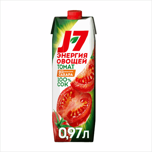 Сок J7 Томат с солью с мякотью, 0.97л, вид