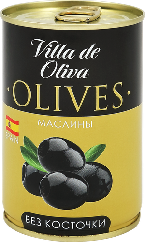 Маслины без косточки VILLA DE OLIVA, 314мл, фотография
