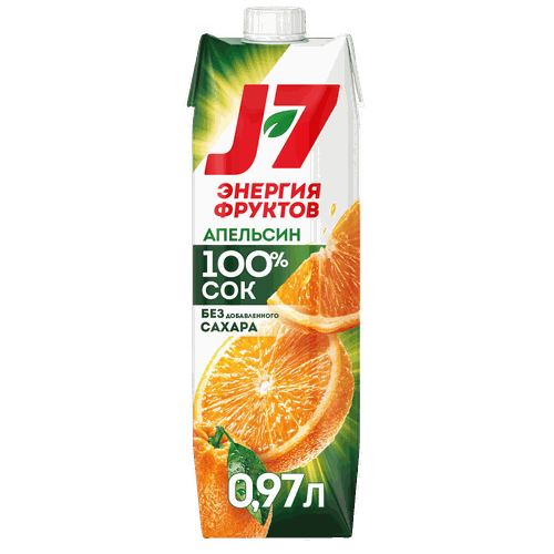 Сок J7 Апельсин с мякотью, 0.97л, картинка