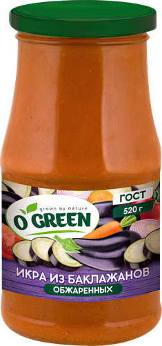 Икра из баклажанов O`GREEN, 480г, фотография