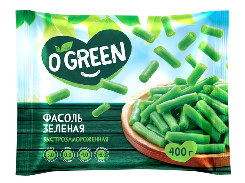 Фасоль стручковая свежемороженая O`GREEN, 400г, картинка