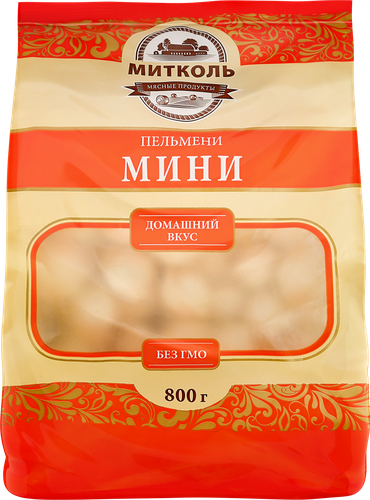 Пельмени МИТКОЛЬ Мини, 800г, вид
