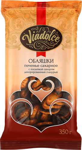 Печенье сахарное VIADOLCE Обаяшки, 350г, крупный план