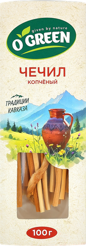 Сыр копченый O`GREEN Чечил-спагетти 40%, без змж, 100г, картинка