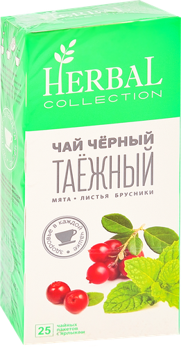 Чай черный ХЭРБАЛ КОЛЛЕКШН Таежный, 25пак, фотография