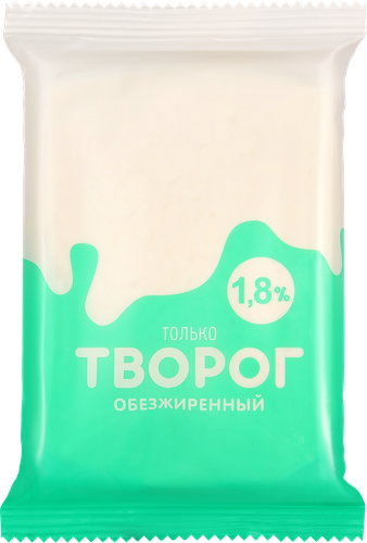 Творог классический ТОЛЬКО обезжиренный, без змж, 180г, изображение