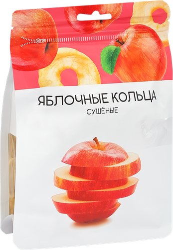 Яблоки сушеные, кольца, 150г, изображение