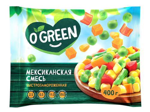 Смесь овощная O`GREEN Мексиканская, 400г, изображение