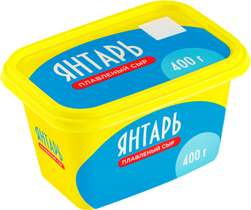 Сыр плавленый Янтарь, 400г, крупный план