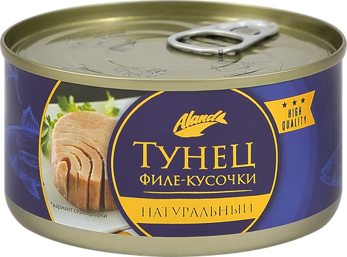 Филе тунца АЛАНД в собственном соку, 185г, фото