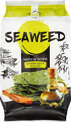 Чипсы нори с оливковым маслом, 12г, картинка
