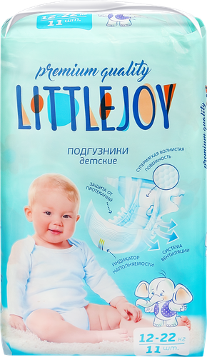 Подгузники LITTLE JOY более 12кг, 11шт, фото