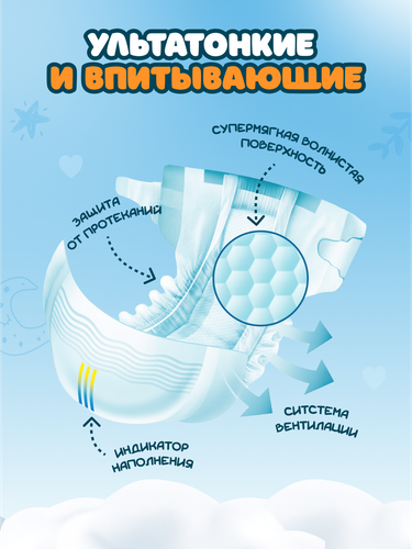Подгузники LITTLE JOY более 12кг, 11шт, картинка