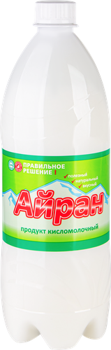 Продукт кисломолочный ПРАВИЛЬНОЕ РЕШЕНИЕ Айран 1,5%, без змж, 1000г, фото