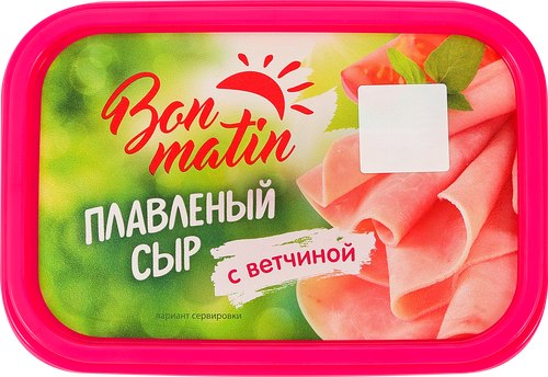 Сыр плавленый БОН МАТИН с ветчиной, без змж, 200г, картинка