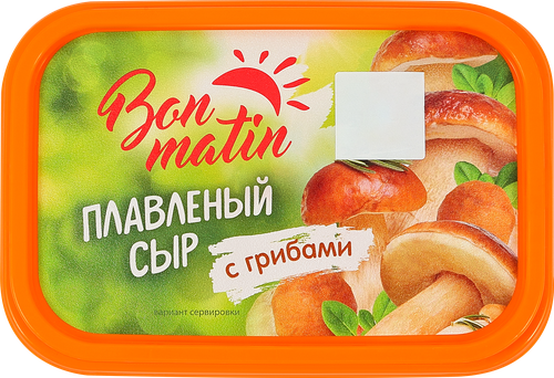 Сыр плавленый БОН МАТИН с грибами, без змж, 200г, изображение