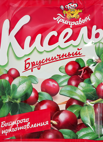 Кисель быстрого приготовления ПРИПРАВЫЧ Брусника, 110г, фото