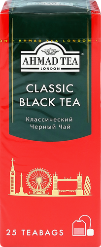Чай черный AHMAD TEA Классический, 25пак, вид
