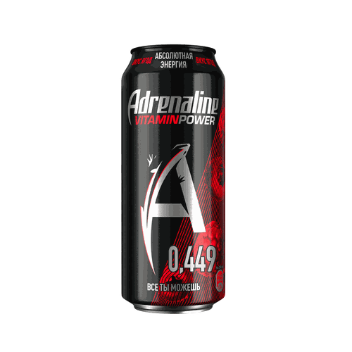 Напиток энергетический ADRENALINE Juicy Ягодная энергия газированный, 0.449л, изображение