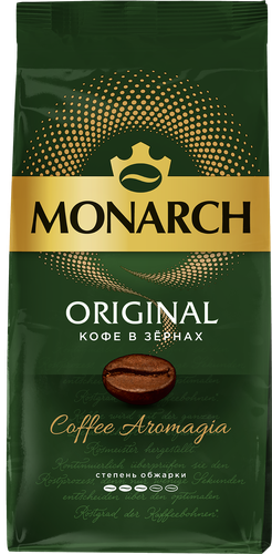 Кофе зерновой MONARCH Original натуральный жареный, 230г, детальное фото