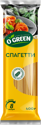 Макаронные изделия O`GREEN Спагетти, 400г, фото