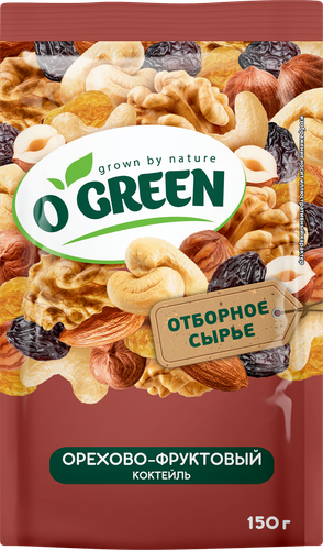 Коктейль орехово-фруктовый O`GREEN Премиум, 150г, картинка
