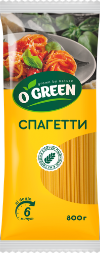 Макароны O`GREEN Спагетти, 800г, картинка