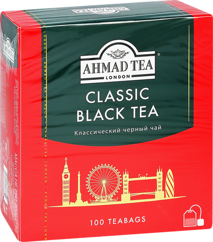 Чай черный AHMAD TEA Классический, 100х2г, детальное фото